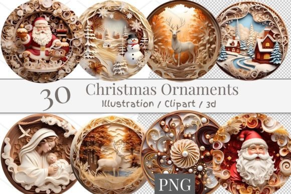 30 Christmas Ornament 3d Wood 878 Illustrations Review