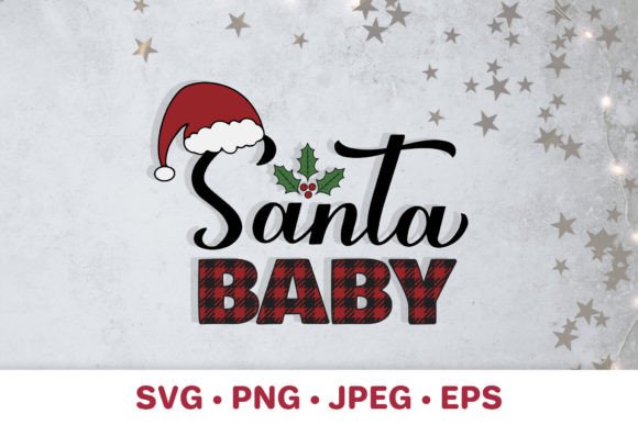 Baby Santa SVG. Christmas Shirt Design for Illustrations