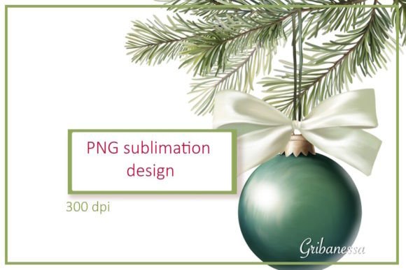 Christmas Branch with Ball PNG Review