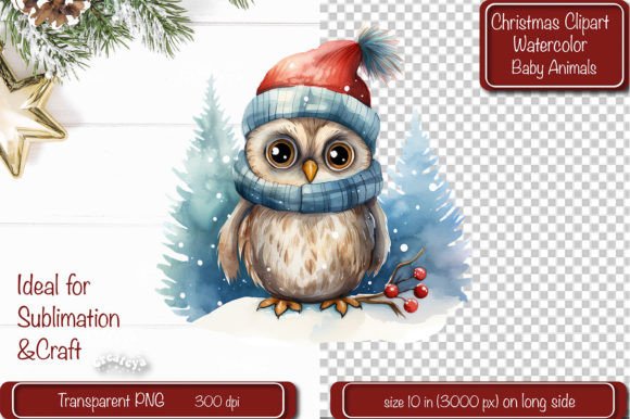 Christmas Clipart Owl Illustration Png Review