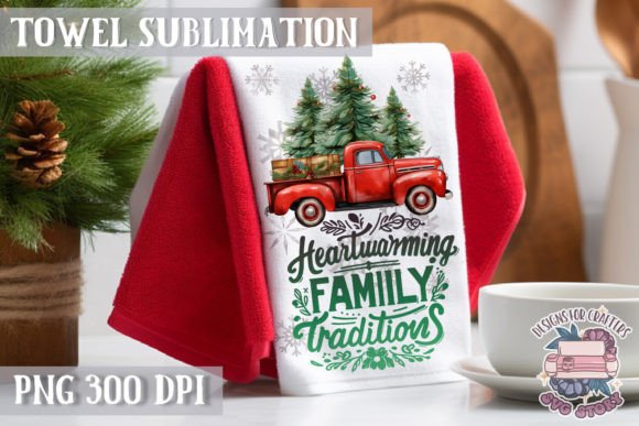 Christmas Dish Towel Sublimation: A Designer's Review of Seasonal Illustrations