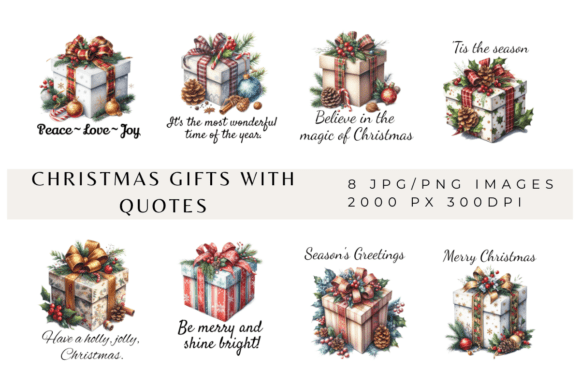 Christmas Gifts with Quotes: A Review of Festive Illustrations