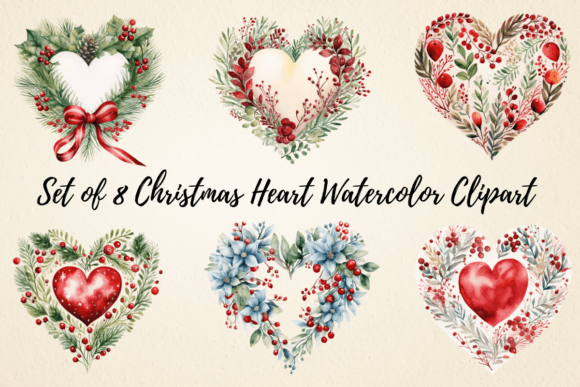 Christmas Heart Sublimation Clipart: A Designer's Review of Seasonal Illustrations