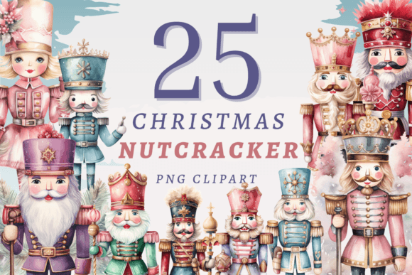 Christmas Nutcracker PNG Bundle for Holiday Illustrations