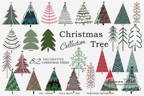 Christmas Tree. Collection: A Designer's Review of Seasonal Illustrations