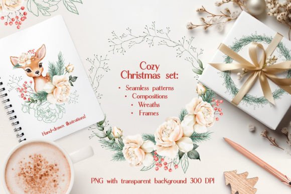 Cozy Christmas Set: A Designer's Review of Festive Illustrations