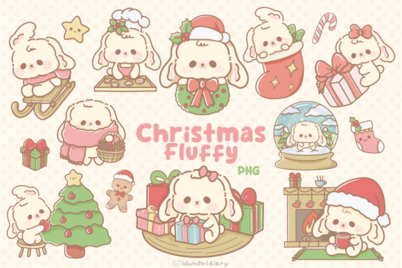 Kawaii Pastel Christmas Bunny: Fresh Illustrations for Modern Blogs