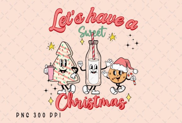 Let s Have a Sweet Christmas Tree PNG in Illustrations