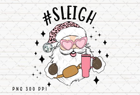 Sleigh Santa Retro Christmas Tumbler PNG Illustrations Review