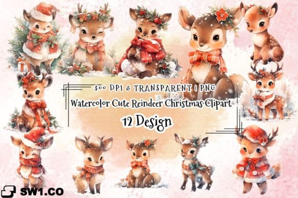 Watercolor Cute Reindeer Christmas Embroidery Review