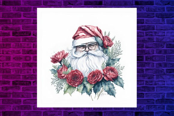 Watercolor Santa Claus with Christmas Illustrations Review