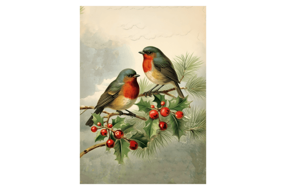 Xmas Robins Christmas Card: A Designer's Review of Seasonal Illustrations
